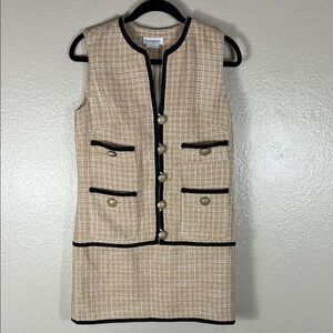 Lovers and Friends Sleeveless Tweed Shift Dress